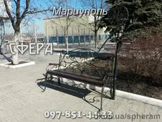 Кованые лавочки, скамейки для сада, кованые изделия от производителя под заказ, фото, цена.